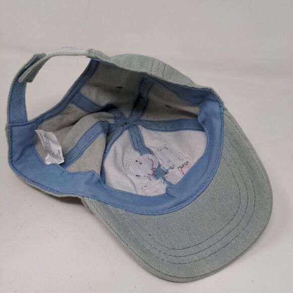 Unbranded Girl's Strapback Hat Blue Adjustable Fuzzy LOVE Logo Cotton Blend - Picture 7 of 8